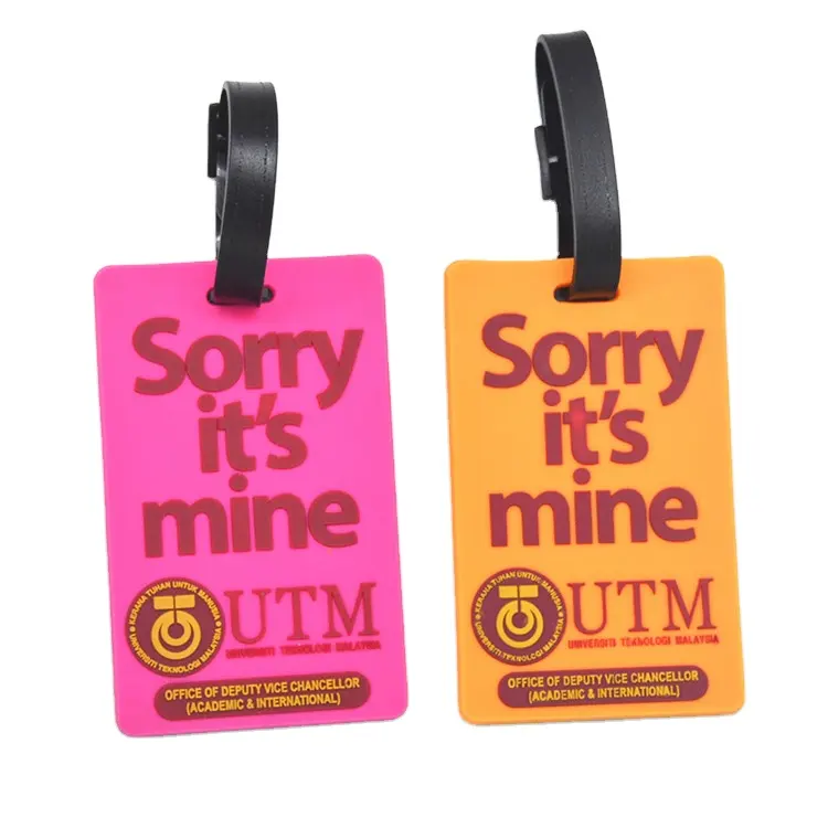 Custom Silicone Luggage Tag Rubber Tag For Your Luggage